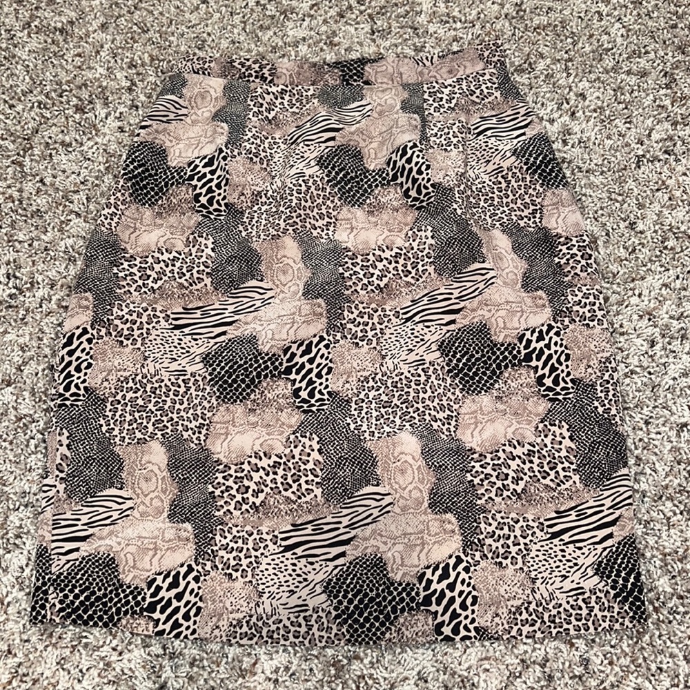 Animal Print Skirt